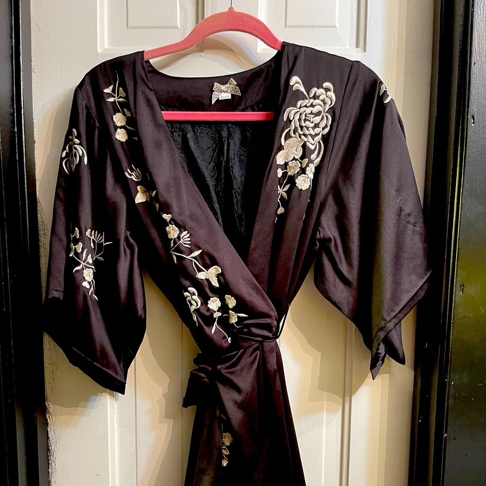 Silk kimono dress